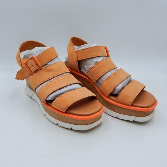 Sorel Joanie III Womens Tan Suede Slingback Wedge Sandals NL4673-877 Size 8 - Picture 3 of 14